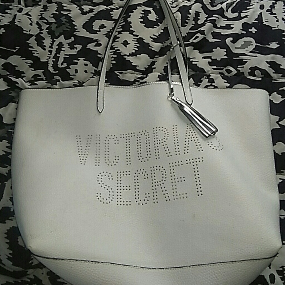 Victoria secret leather beach bag/ big purse